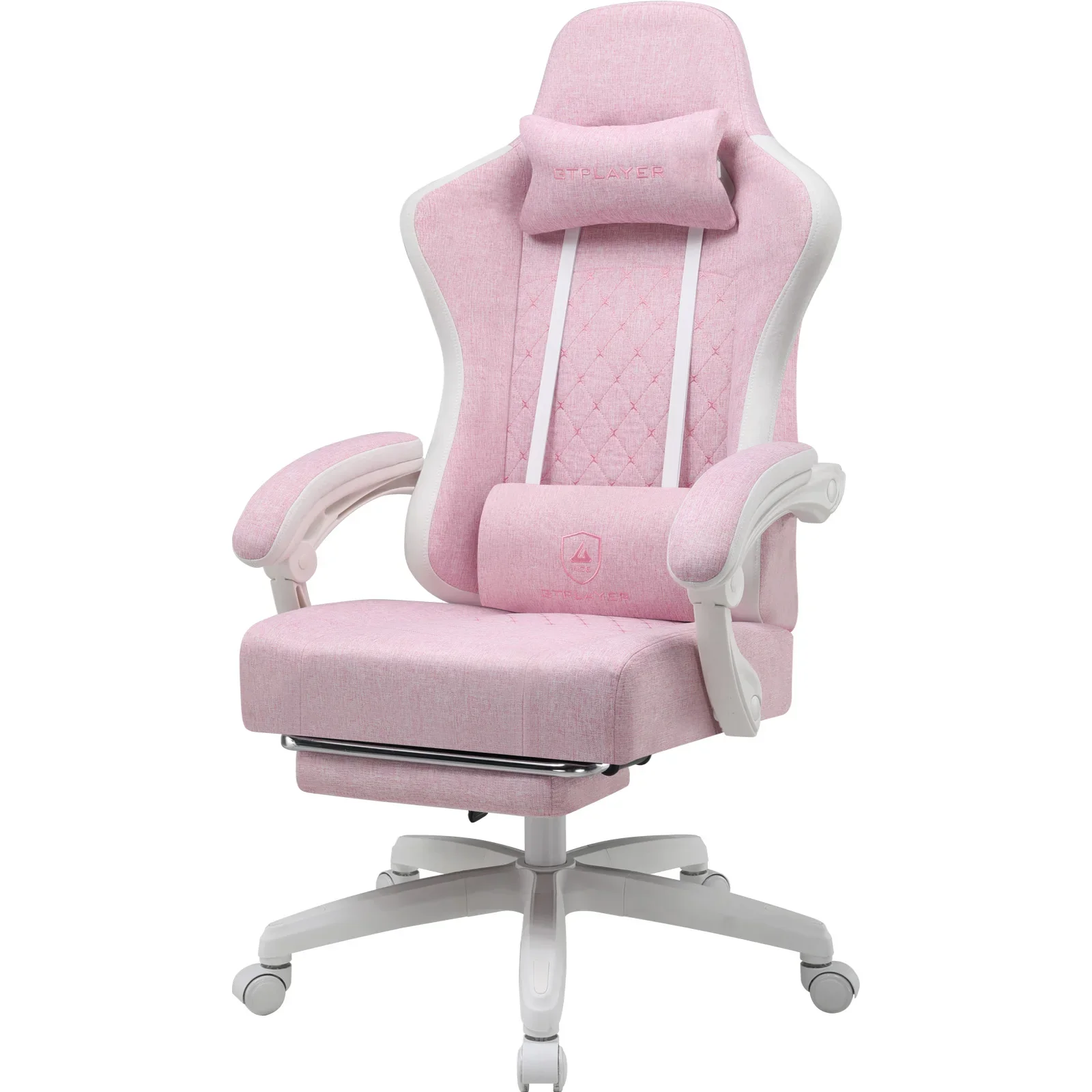 Valenro - Stoffen Gamingstoel met Geveerde Zitting en Verbonden Armleuningen - Image 11