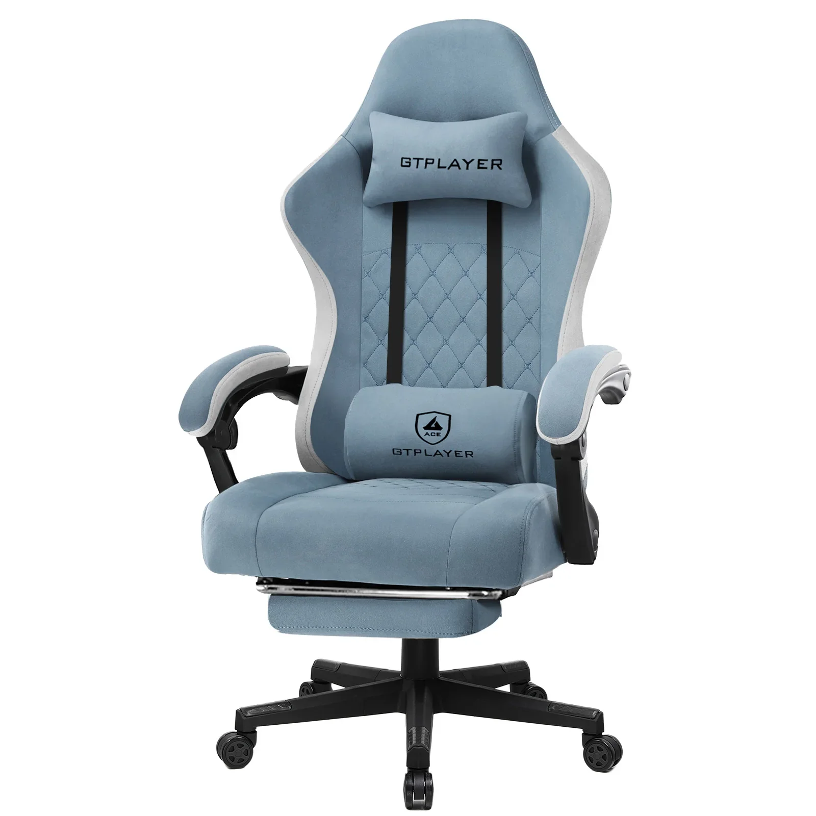 Valenro - Stoffen Gamingstoel met Geveerde Zitting en Verbonden Armleuningen - Image 4