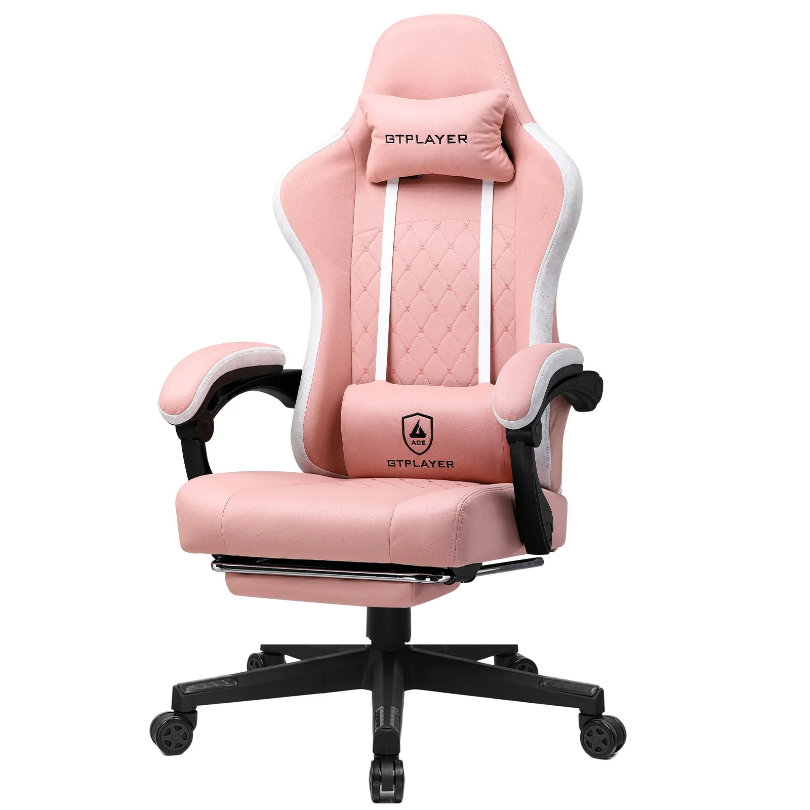 Valenro - Stoffen Gamingstoel met Geveerde Zitting en Verbonden Armleuningen - Image 6