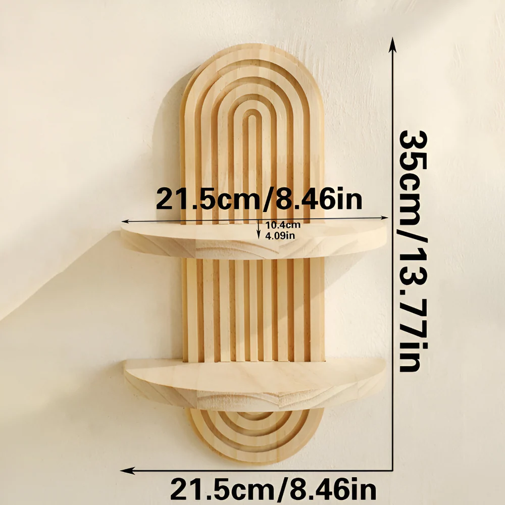 Valerio – Geometrische Houten Wandplank 35cm - Image 10