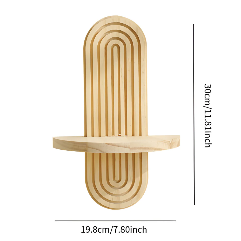 Valerio – Geometrische Houten Wandplank 35cm - Image 11