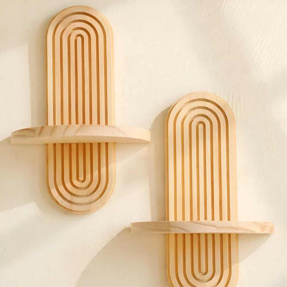 Valerio – Geometrische Houten Wandplank 35cm - Image 5