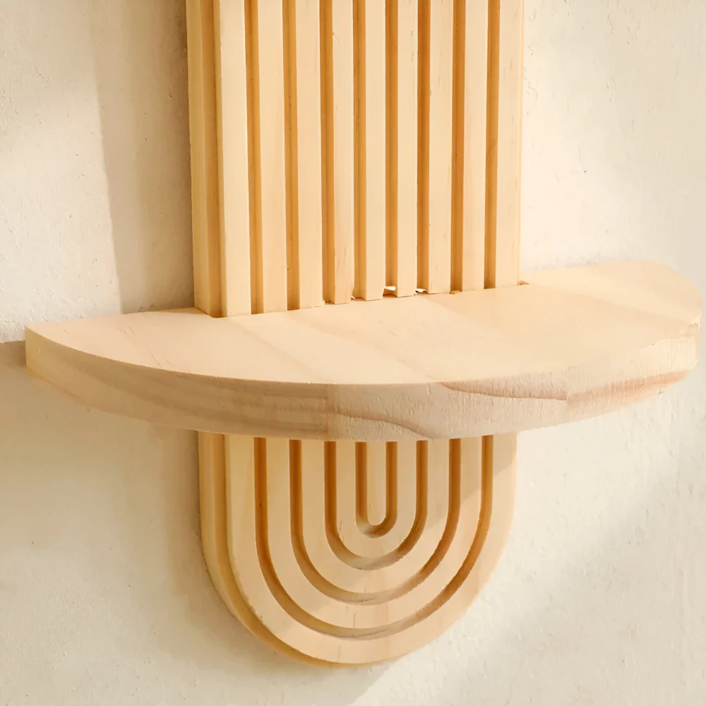 Valerio – Geometrische Houten Wandplank 35cm - Image 7