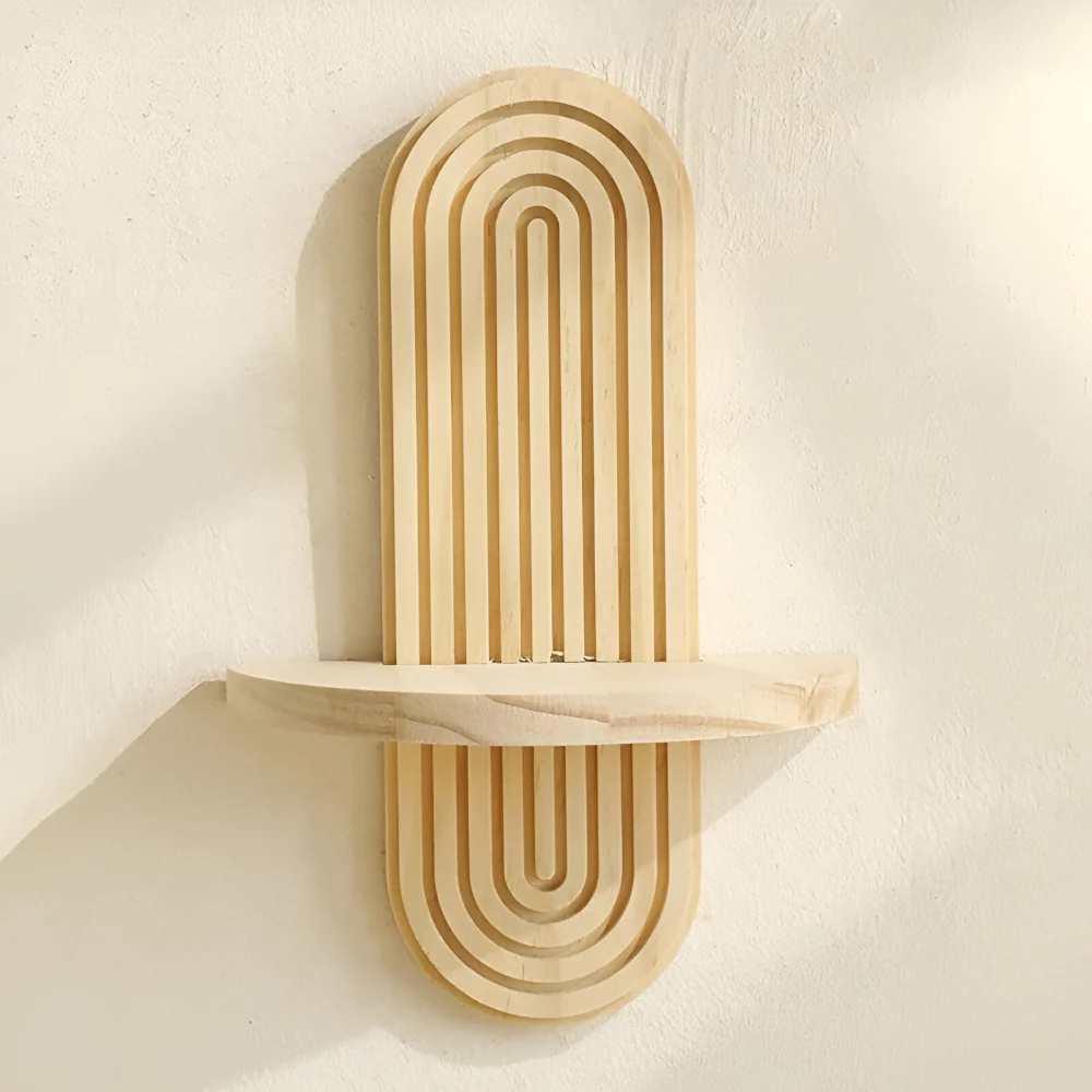 Valerio – Geometrische Houten Wandplank 35cm - Image 8