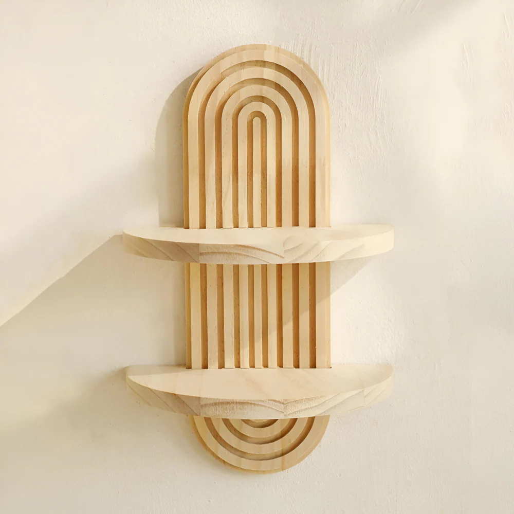 Valerio – Geometrische Houten Wandplank 35cm - Image 9