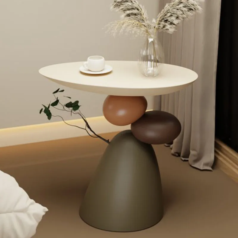 Valerisa – Ronde Bijzettafel Nachtkastje Modern Design - Image 2
