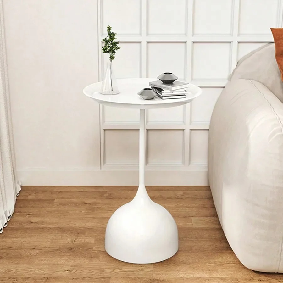 Valessia - Scandinavische Ronde Bijzettafel van Metaal - Image 6
