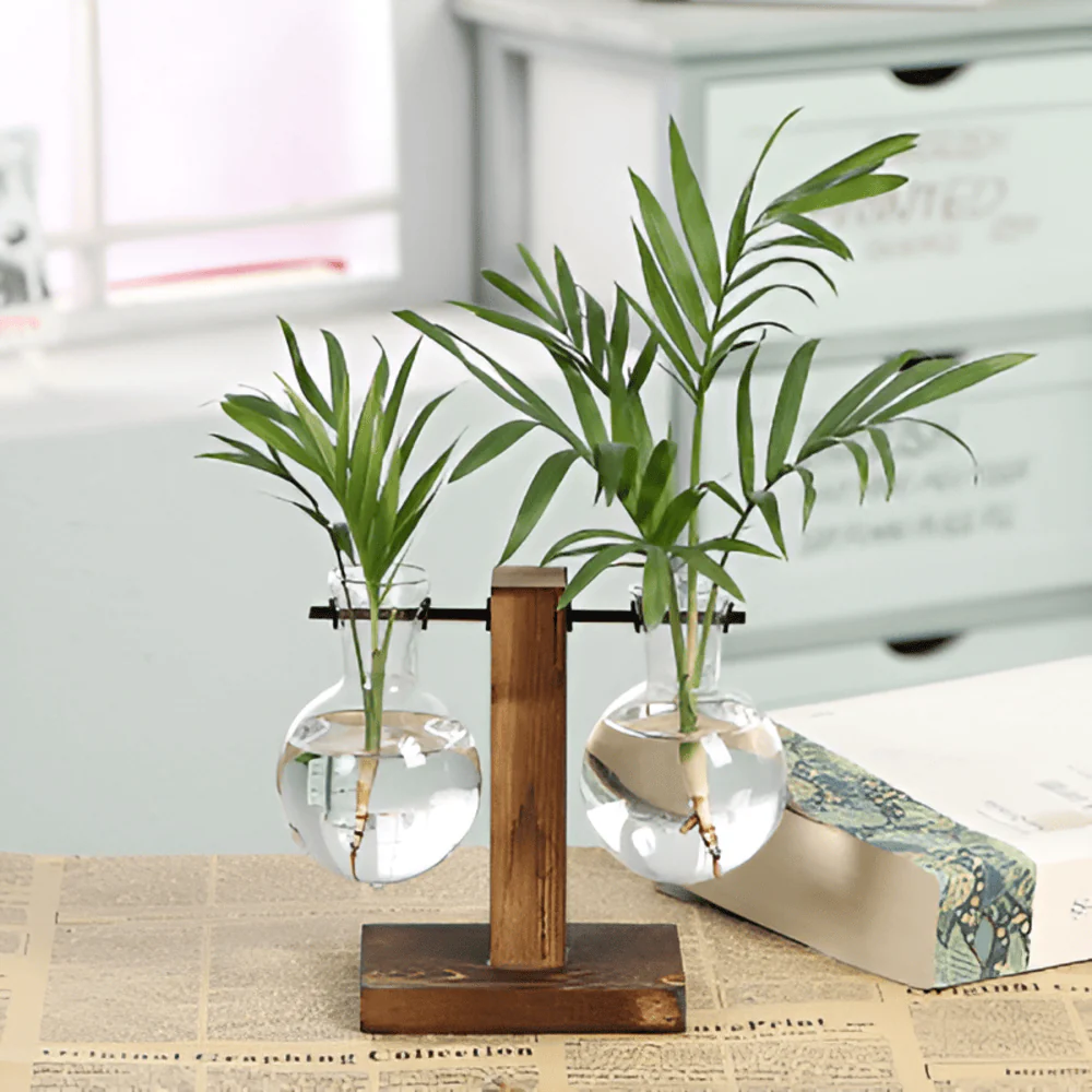 Valethra - Rustieke Houten Hydrocultuur Plantenhouder - Image 4