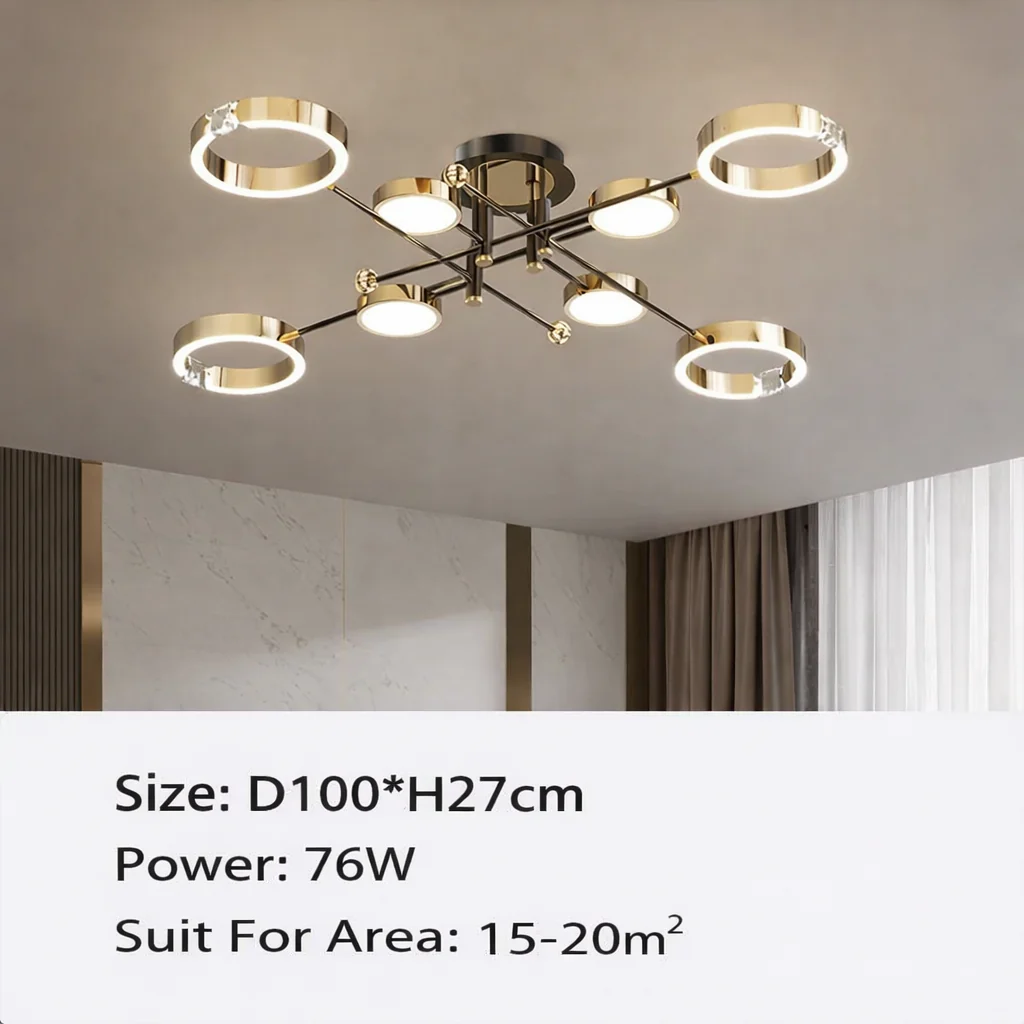 Valnero – Moderne Ronde Metalen LED Hanglamp - Image 10