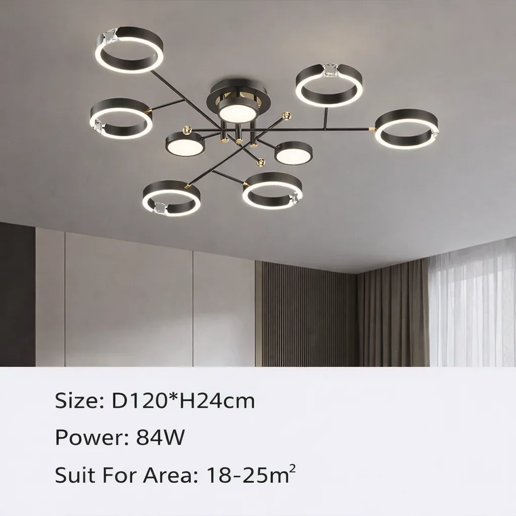 Valnero – Moderne Ronde Metalen LED Hanglamp - Image 12