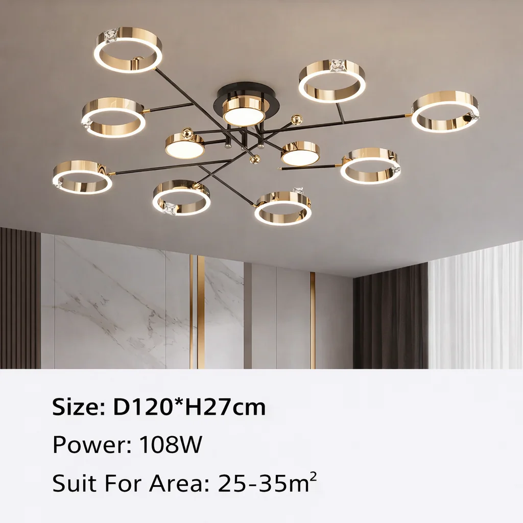 Valnero – Moderne Ronde Metalen LED Hanglamp - Image 13