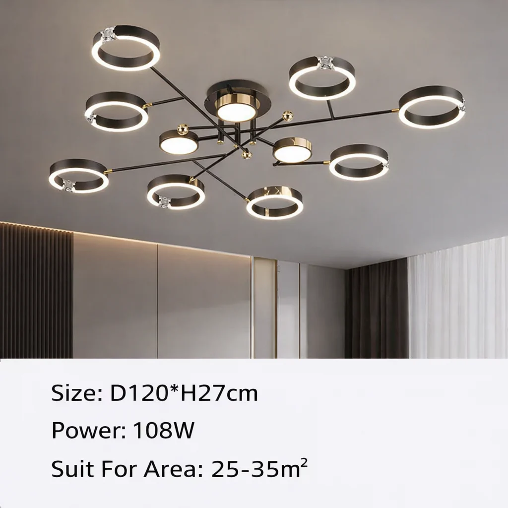 Valnero – Moderne Ronde Metalen LED Hanglamp - Image 14