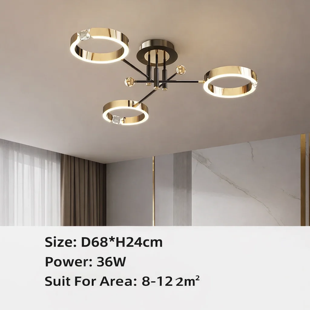 Valnero – Moderne Ronde Metalen LED Hanglamp - Image 5
