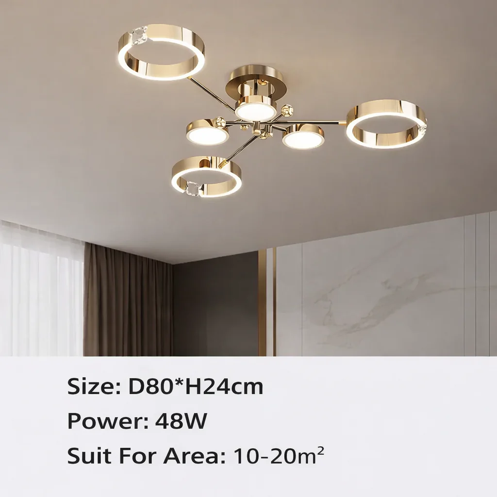 Valnero – Moderne Ronde Metalen LED Hanglamp - Image 7