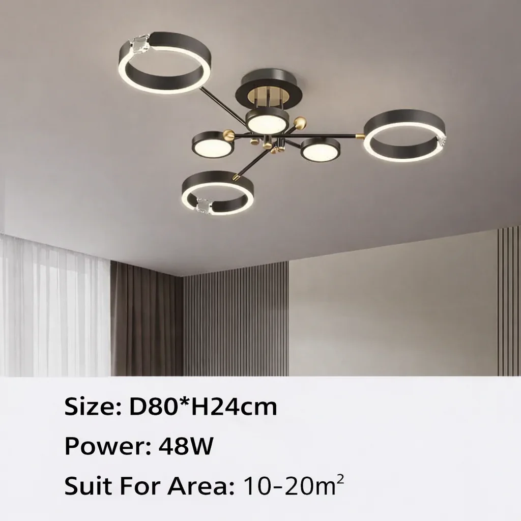 Valnero – Moderne Ronde Metalen LED Hanglamp - Image 8