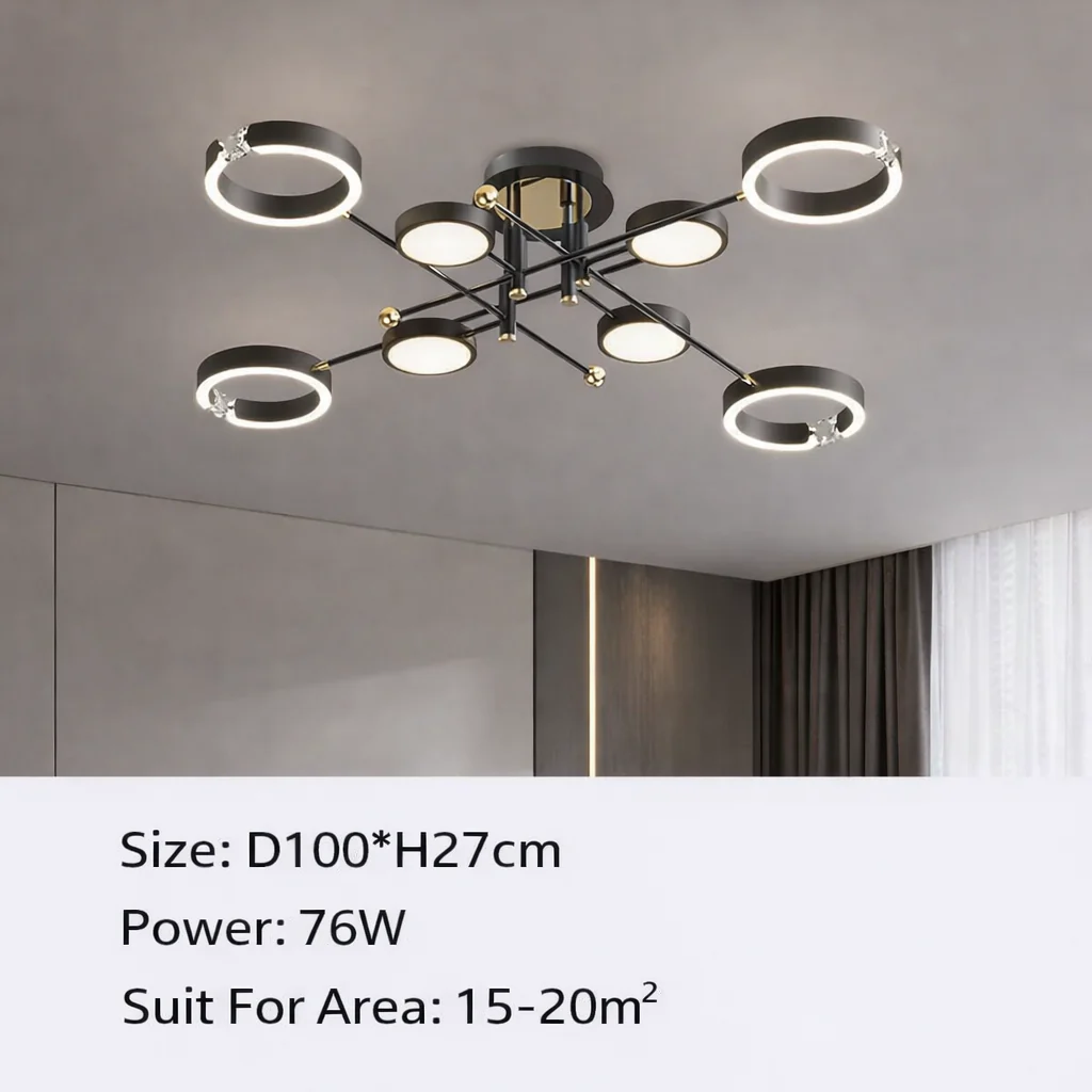 Valnero – Moderne Ronde Metalen LED Hanglamp - Image 9
