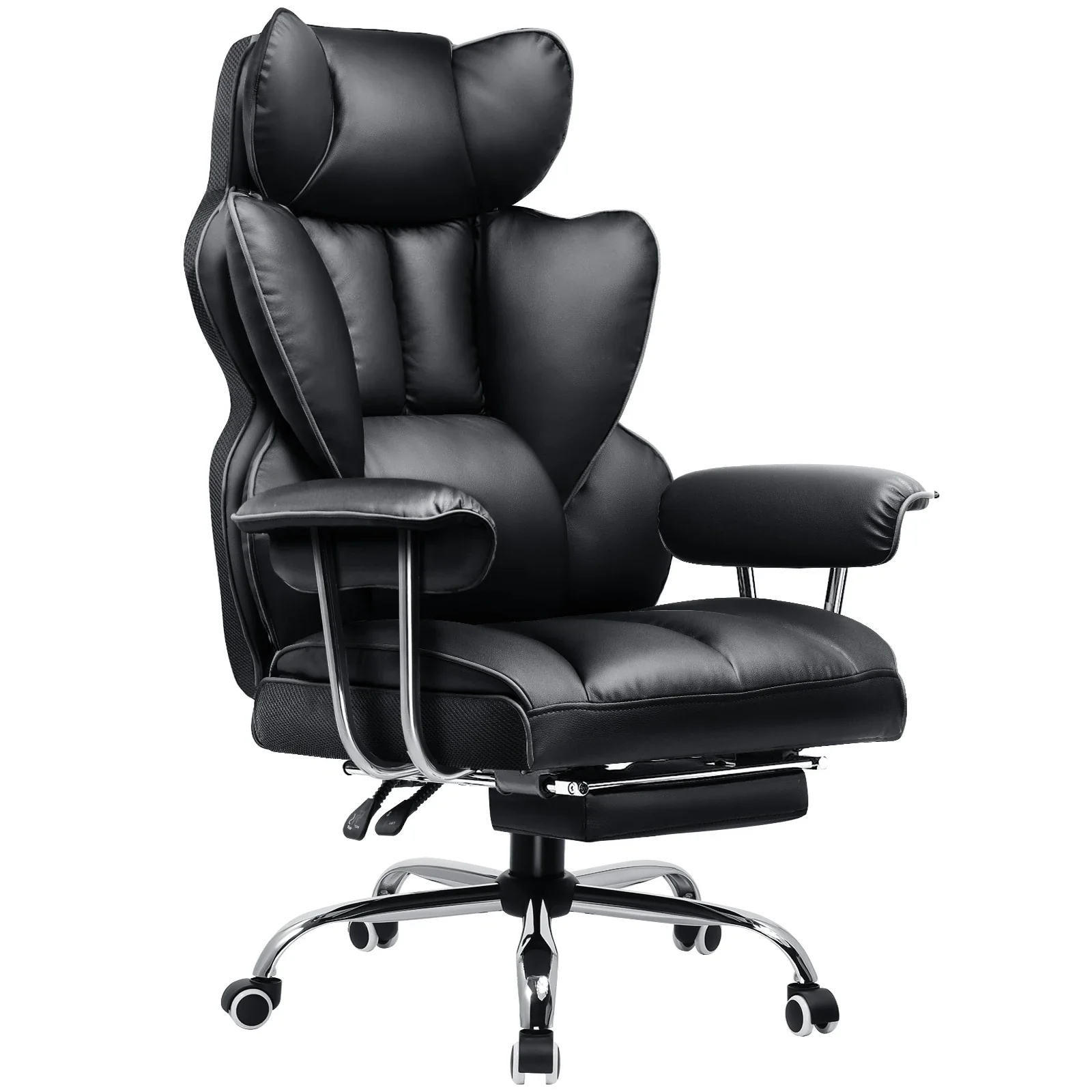 Valona - Ergonomische Stoffen Gamingstoelen met Voetsteun en Verend Zitkussen