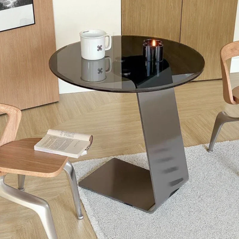 Velarno - Ronde Salontafel Van Gehard Glas - Image 4