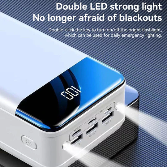 Velindra - 50000mAh Powerbank met Hoge Capaciteit en Snelladen voor Telefoon Tablet en Laptop - Image 4