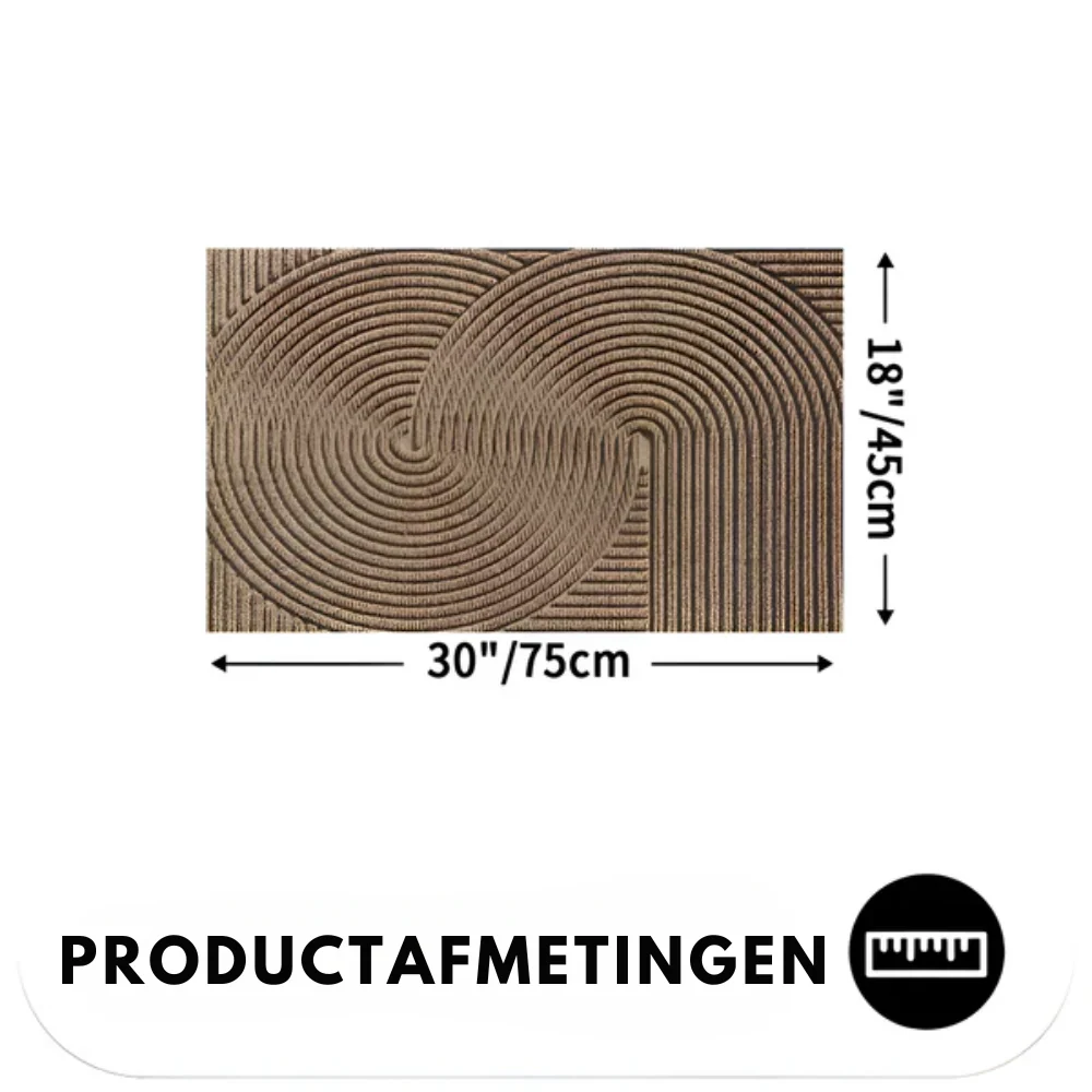 Velione - Rechthoekige PVC Antislip Deurmat met Geometrisch Patroon - Image 18