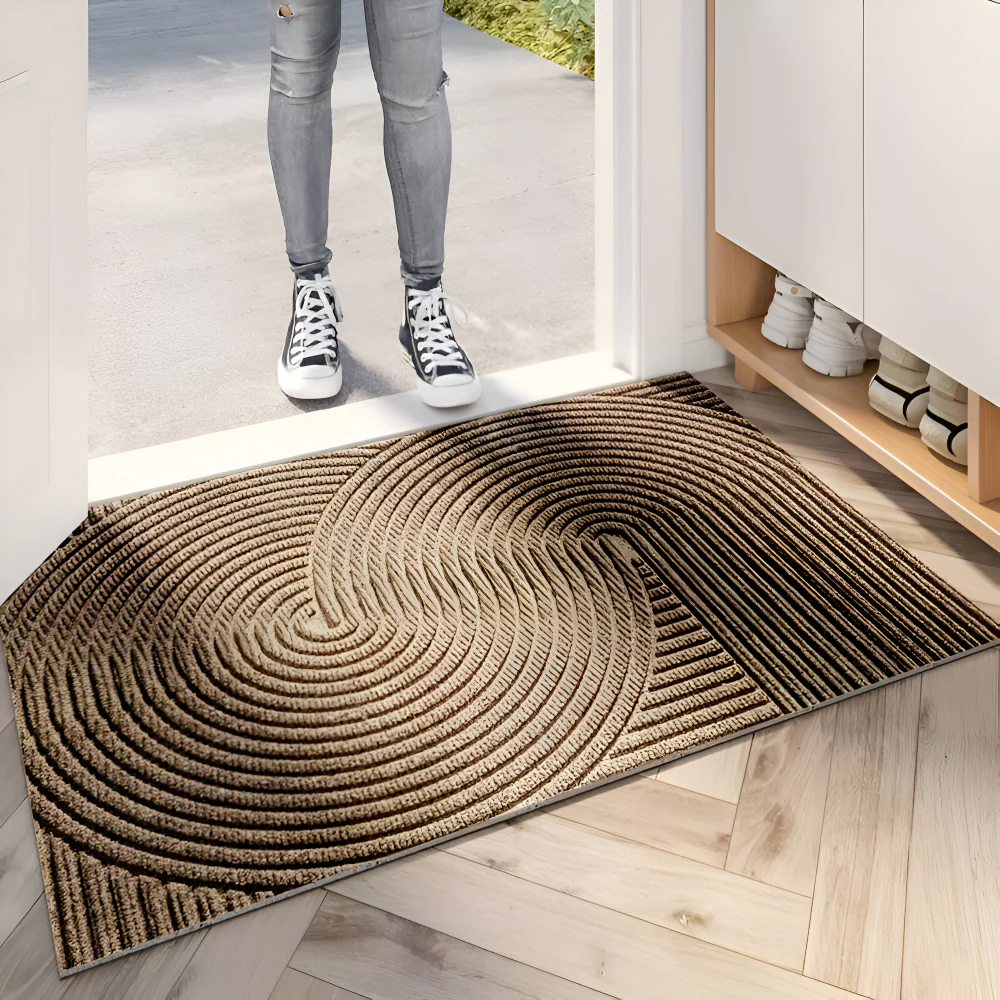 Velione - Rechthoekige PVC Antislip Deurmat met Geometrisch Patroon - Image 6