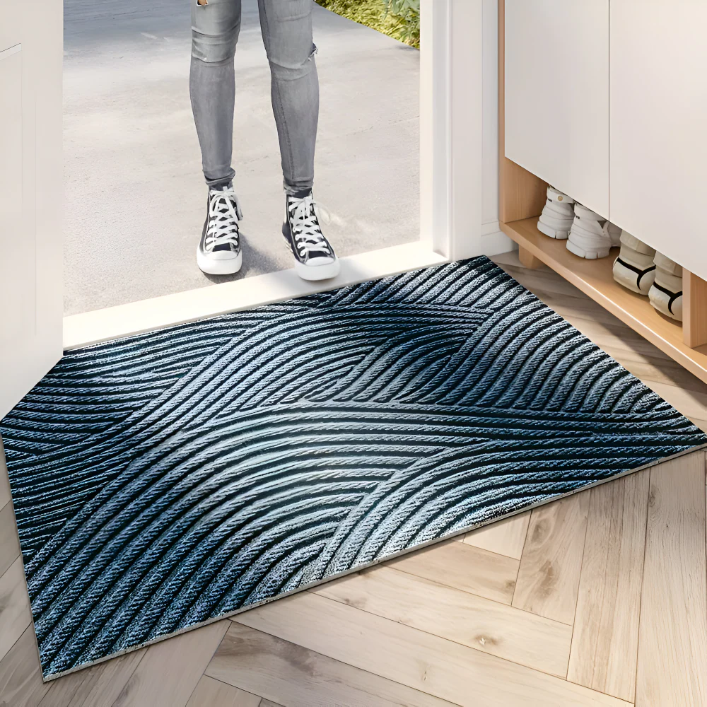 Velione - Rechthoekige PVC Antislip Deurmat met Geometrisch Patroon - Image 7