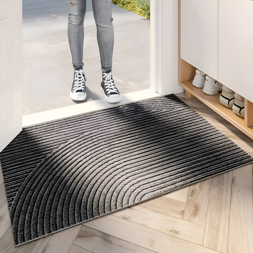 Velione - Rechthoekige PVC Antislip Deurmat met Geometrisch Patroon - Image 8