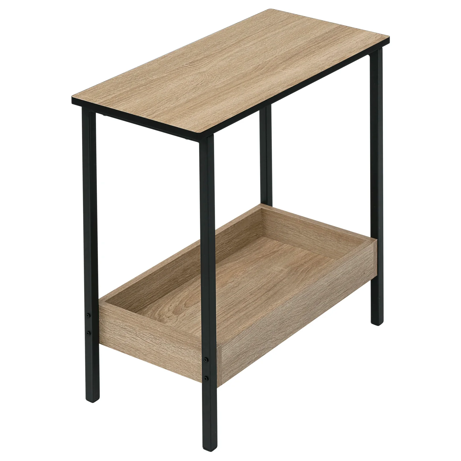 Velistra - Bijzettafel en Salontafel met 2 Legplanken en Extra Opbergruimte - Image 3