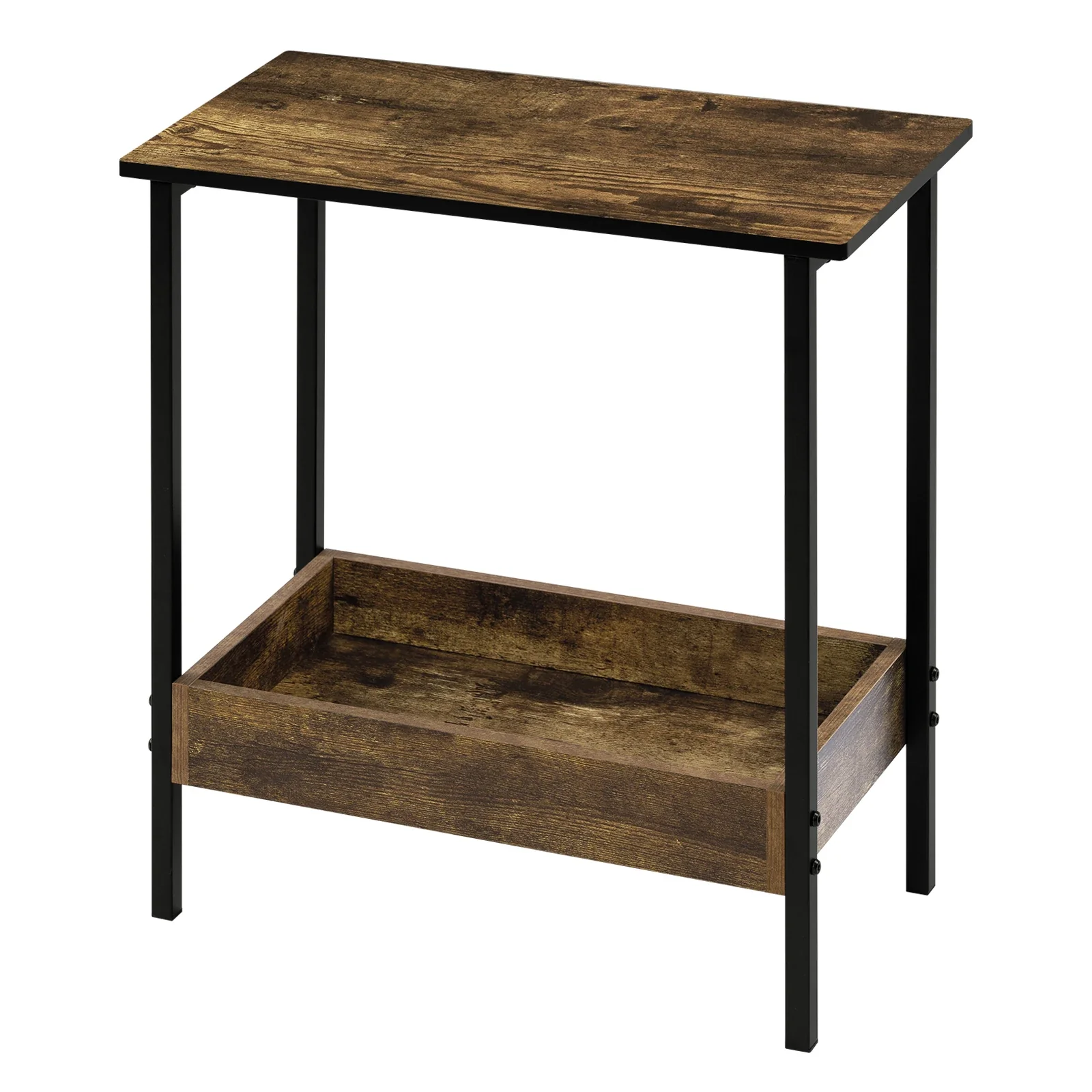 Velistra - Bijzettafel en Salontafel met 2 Legplanken en Extra Opbergruimte - Image 8