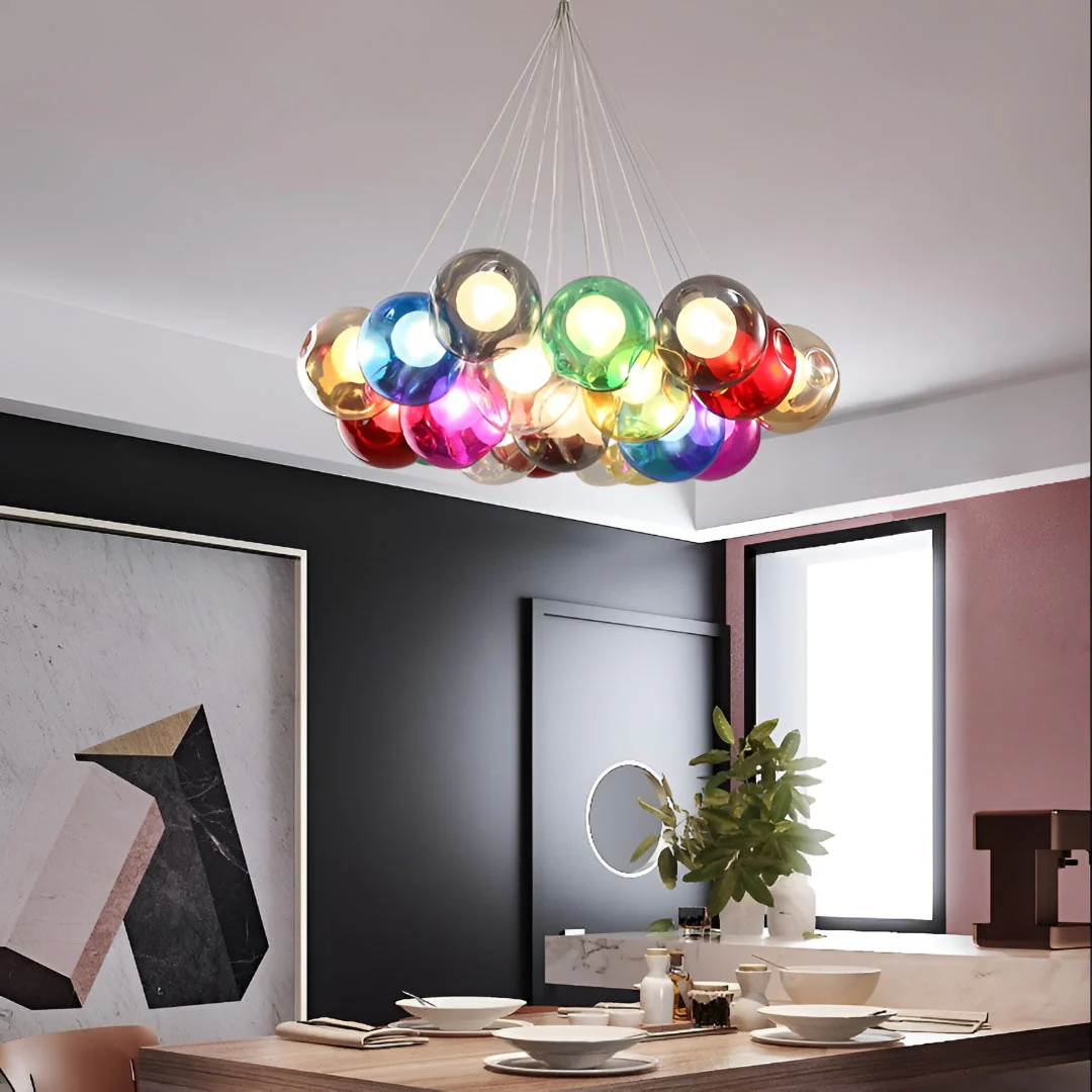 Velmar – Scandinavische Glazen Bollen Kroonluchter - Image 12