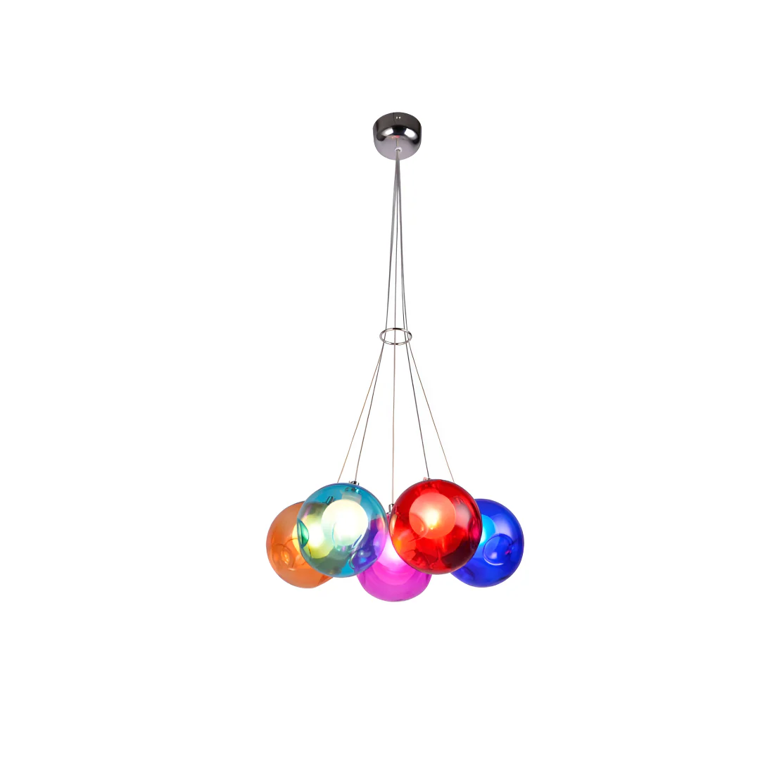 Velmar – Scandinavische Glazen Bollen Kroonluchter - Image 4