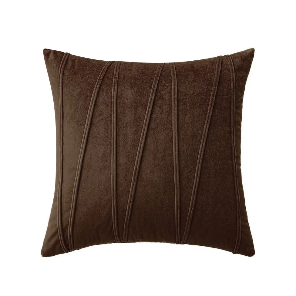 Velmire - Fluwelen Kussenhoes Met Golflijn Design 45x45cm - Image 4