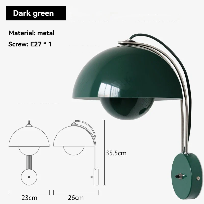 Veloran – Scandinavische Wandlamp Wit Groen Chroom - Image 3