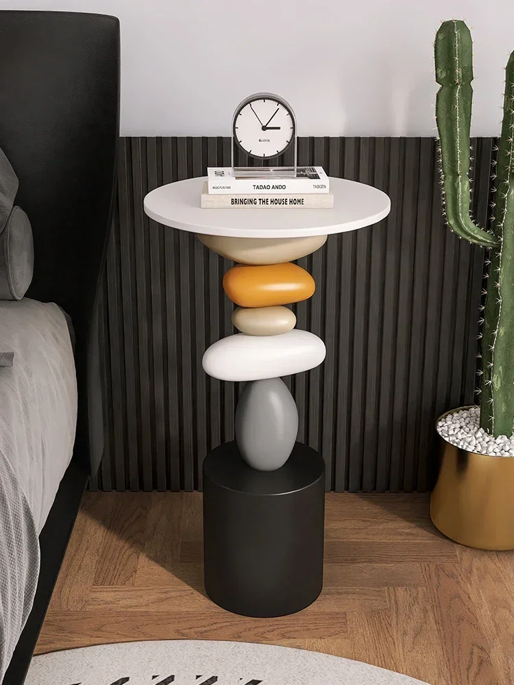 Veltrano – Ronde Opvouwbare Bijzettafel Voor Woonkamer