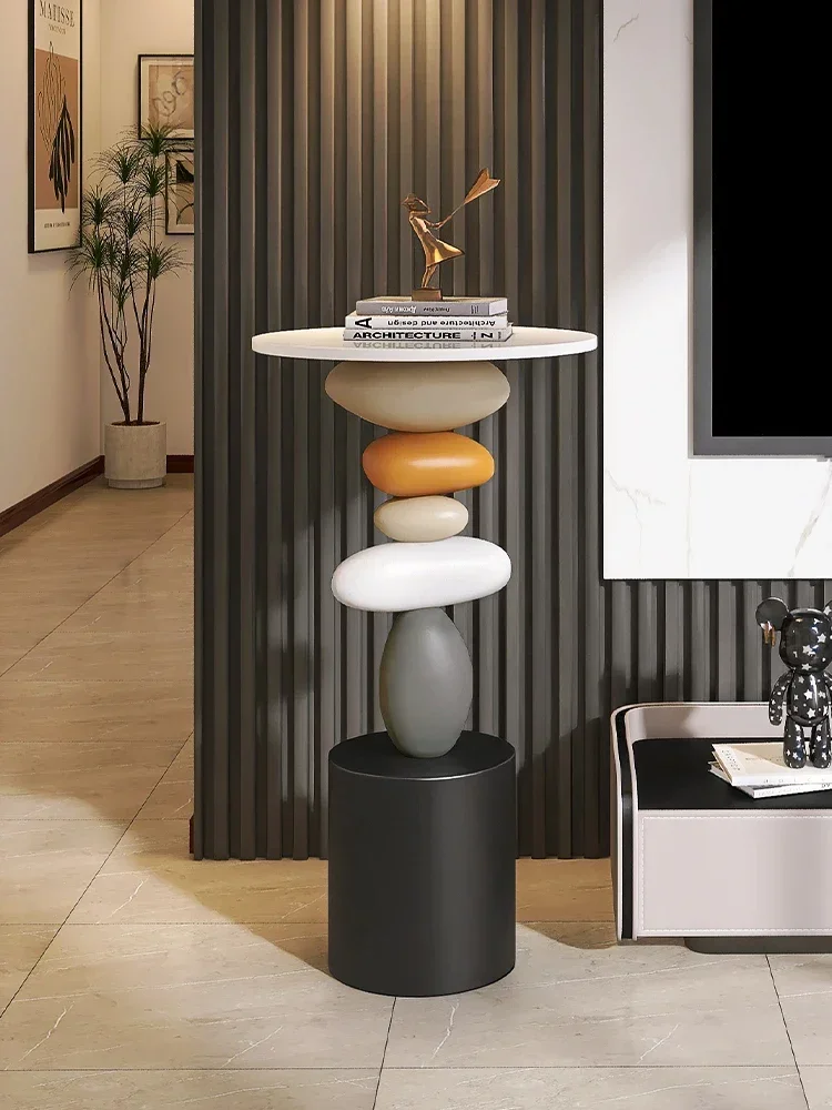 Veltrano – Ronde Opvouwbare Bijzettafel Voor Woonkamer - Image 3