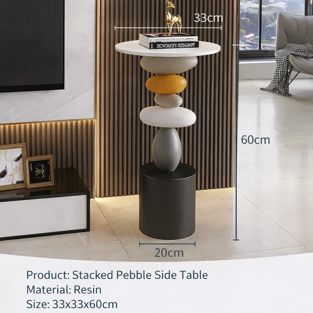 Veltrano – Ronde Opvouwbare Bijzettafel Voor Woonkamer - Image 4
