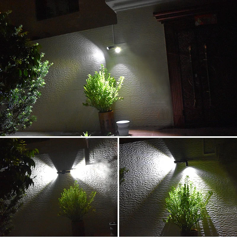 Veltrinox – Solar LED beveiligingslamp met bewegingssensor dubbele kop voor buiten - Image 2