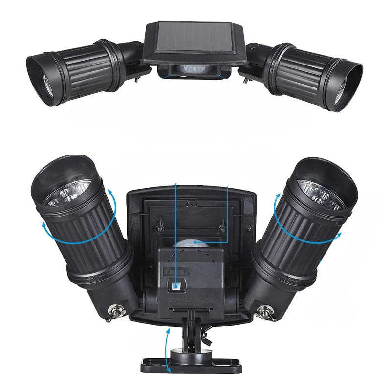 Veltrinox – Solar LED beveiligingslamp met bewegingssensor dubbele kop voor buiten - Image 3