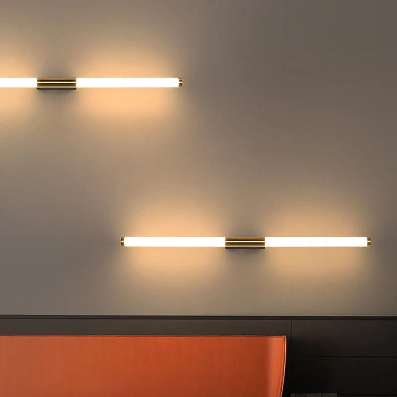 Veralyn - Moderne Goudkleurige LED Wandlamp Staafvorm Slaapkamer - Image 2