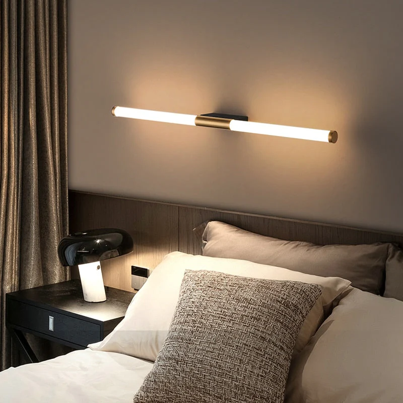 Veralyn - Moderne Goudkleurige LED Wandlamp Staafvorm Slaapkamer - Image 4