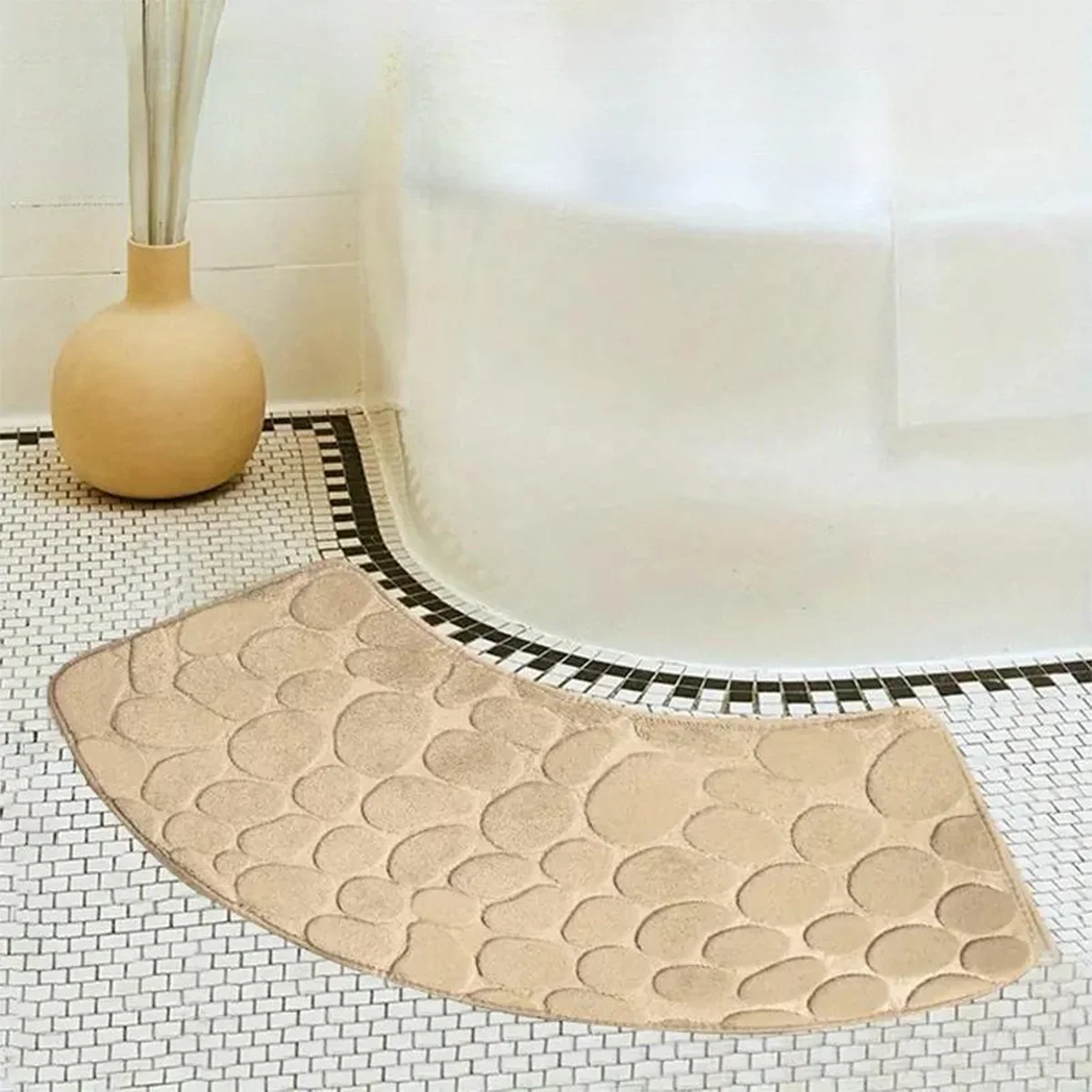Verina - Gebogen Verdikte Antislip Badmat voor Douche en Toiletvloer - Image 5