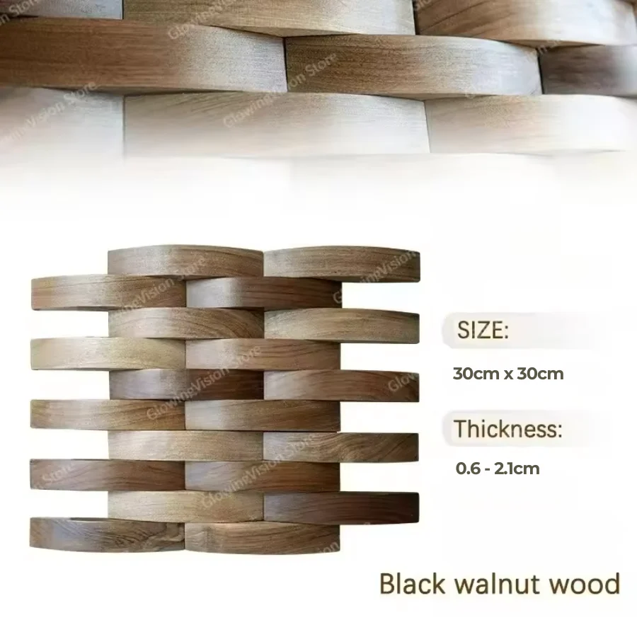 Veyrona - 3D Mozaïek Wandpaneel Massief Hout Akoestisch Decor - Image 8