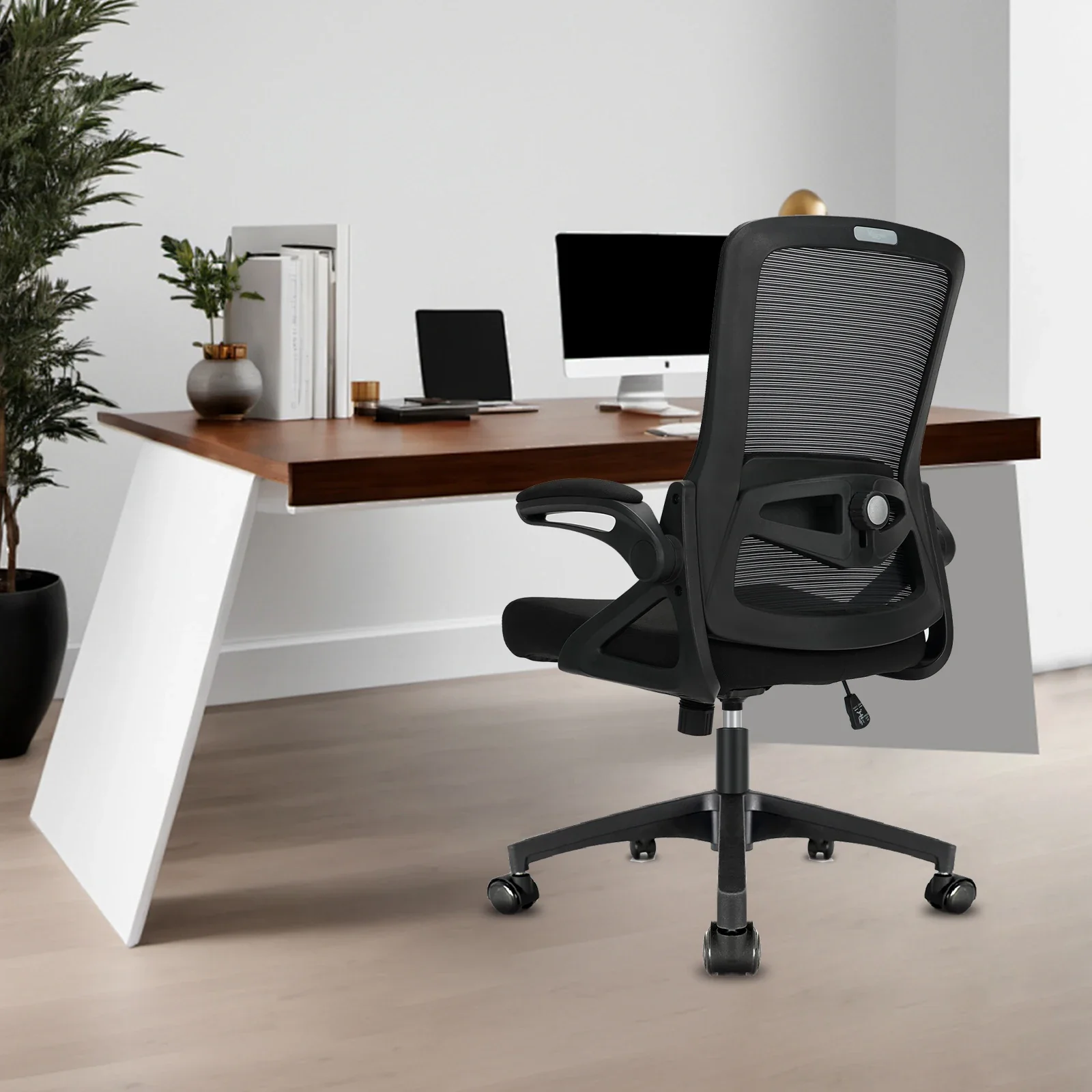 Vionis - Ergonomische Bureaustoel met Opklapbare Armleuningen en Lendensteun - Image 2