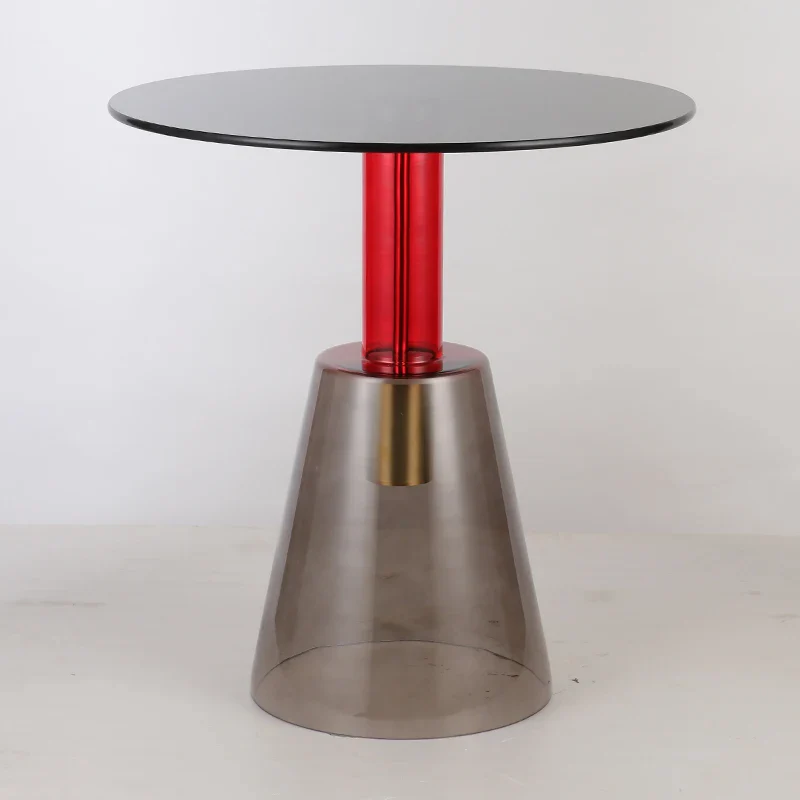 Virellon - Nordic Glazen Salontafel Transparant Rond - Image 4