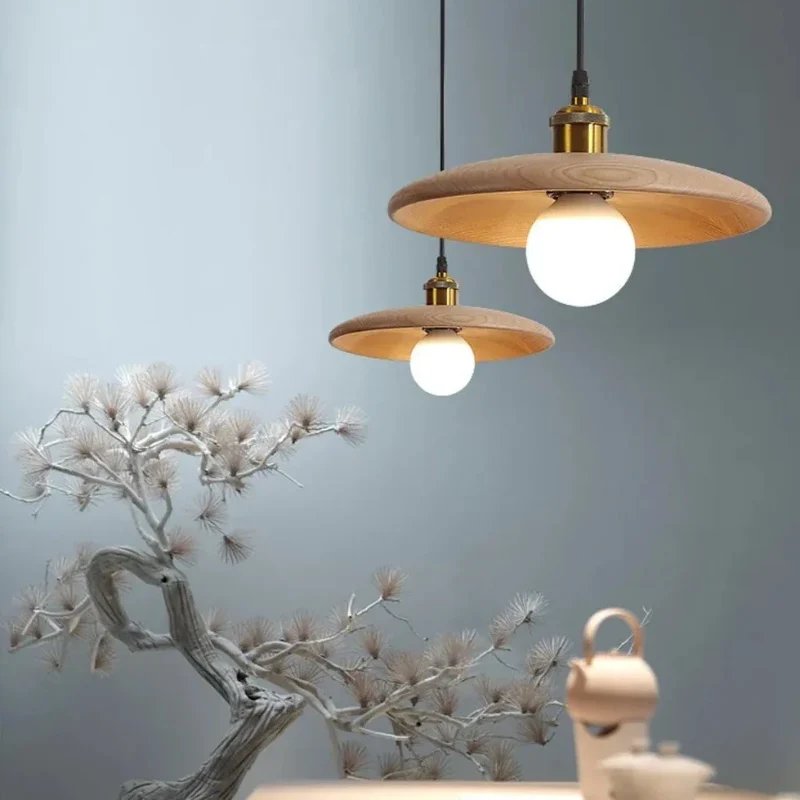 Virena - Nordic Minimalistische Houten LED Hanglamp - Image 9