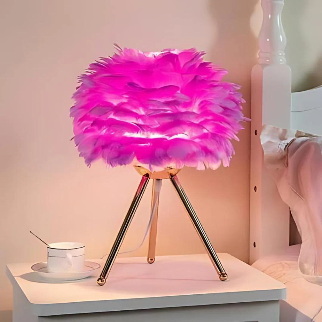 Vynex - Luxe Tafellamp Met Zachte Veren - Image 2