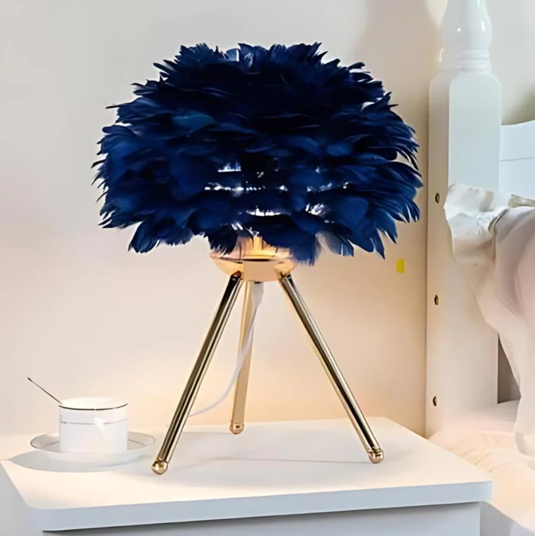 Vynex - Luxe Tafellamp Met Zachte Veren - Image 3