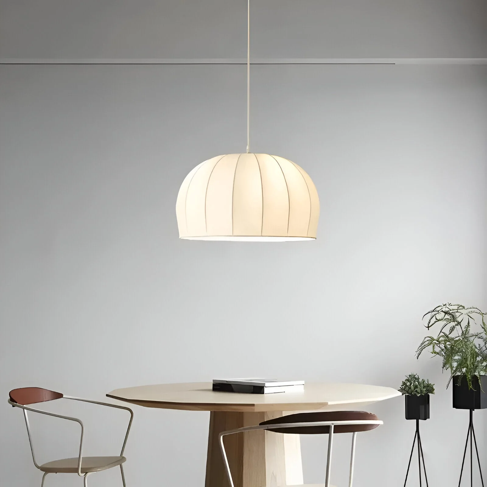 Yumèra - Japandi Moderne Handgemaakte Zijde Hanglamp - Image 13