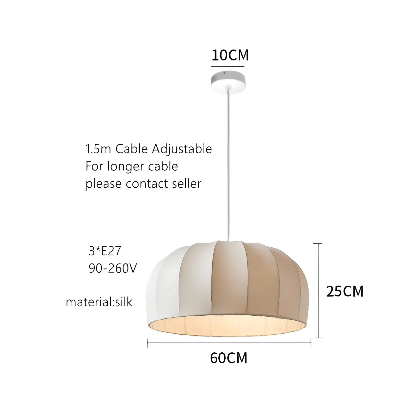 Yumèra - Japandi Moderne Handgemaakte Zijde Hanglamp - Image 19