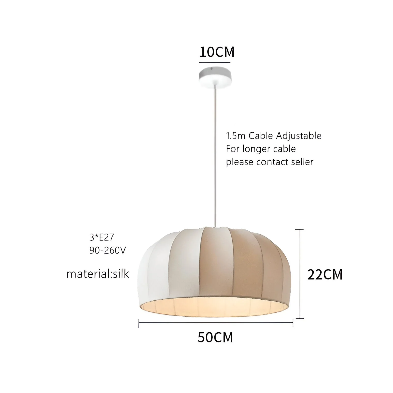 Yumèra - Japandi Moderne Handgemaakte Zijde Hanglamp - Image 20